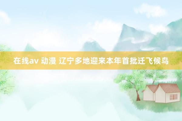 在线av 动漫 辽宁多地迎来本年首批迁飞候鸟